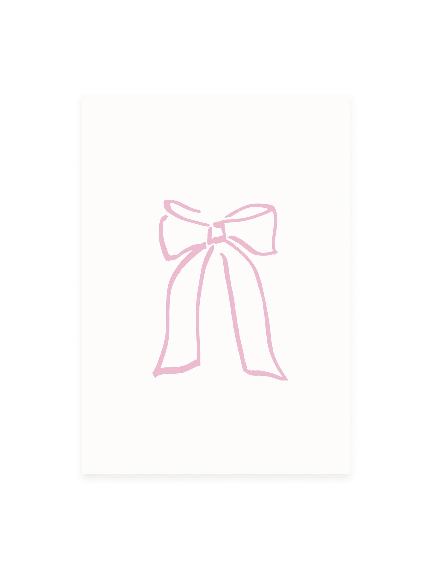 Postcard Bow Pink