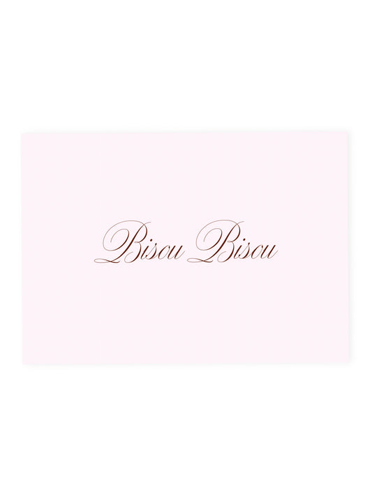 Postcard 'Bisou Bisou' Pink (Risograph)
