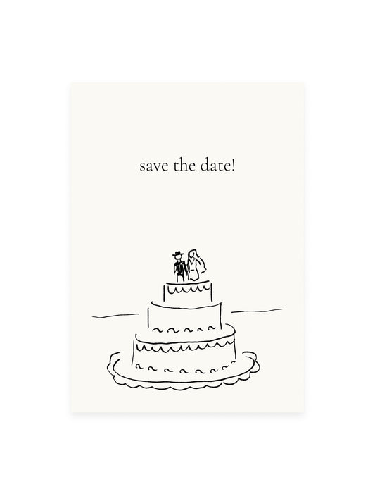 Postkarte 'save the date!' (Risographie)